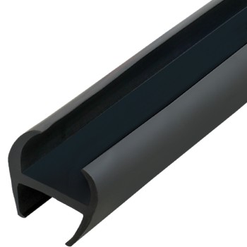 Black Rubber Door Seal "H" Type - 25mm
